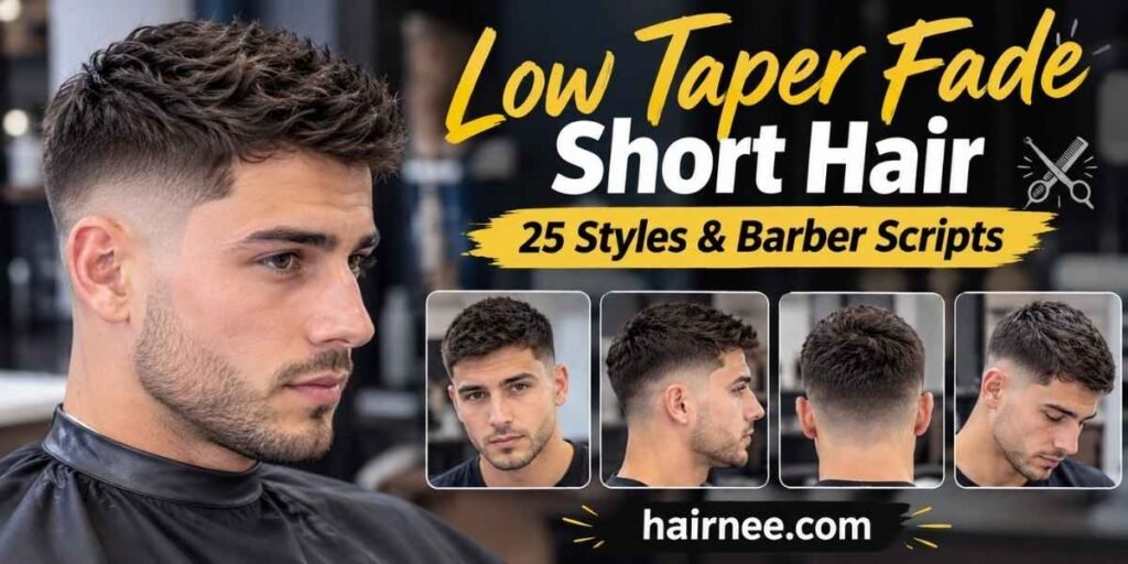 Low Taper Fade Short Hair 25 Styles & Barber Scripts