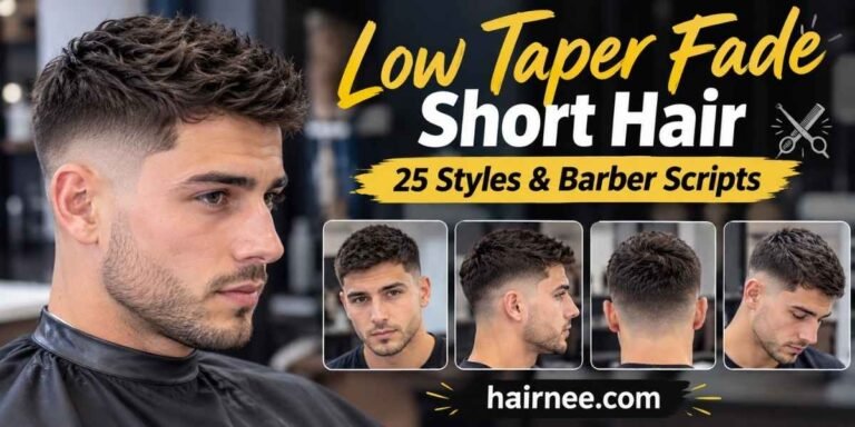 Low Taper Fade Short Hair 25 Styles & Barber Scripts