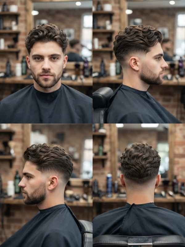 Wavy or curly hair